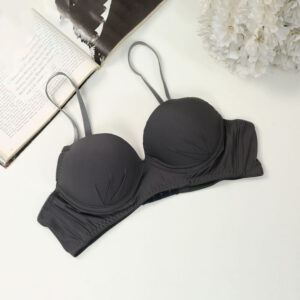 Ash Color Cotton Foam Bra with Wire for Women, Adjustable Straps, Available in 32B-38B